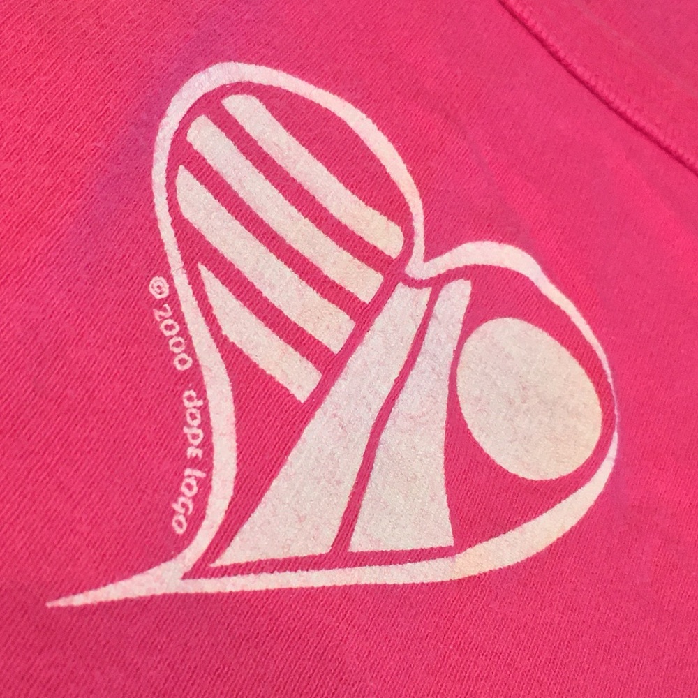 ⚛️🤙 DOPE LOGO 420 Heart Hot Pink Tank Top OG RARE - Picture 4 of 6